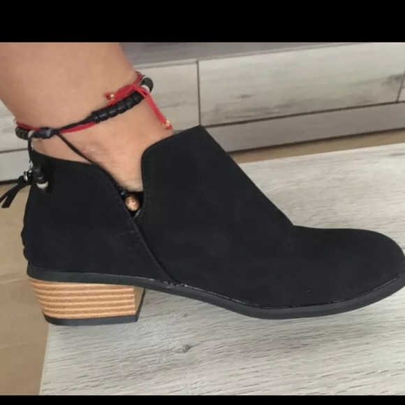 Suede Chelsea boot butterfly knot boot - Picture 2 of 3